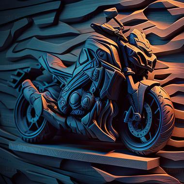 3D model Yamaha MT 09 2015 (STL)